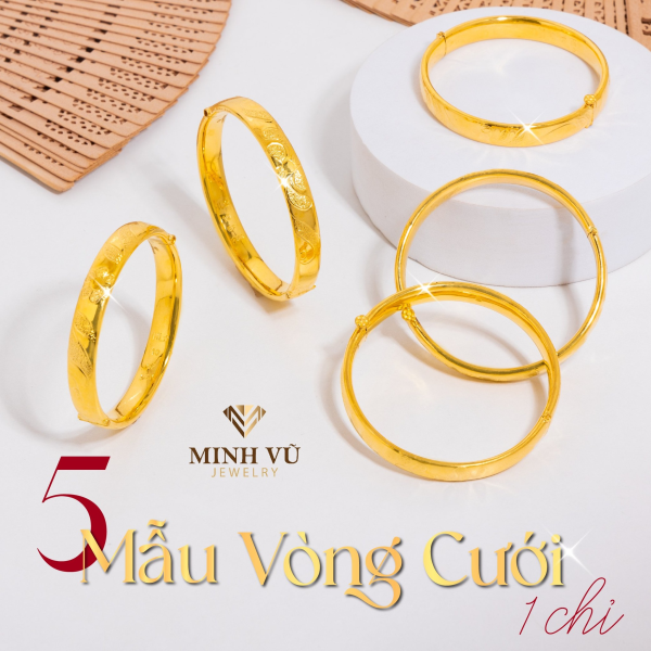 Vòng tay cưới 1 chỉ