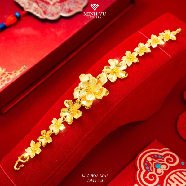 Lắc Cưới Hoa Mai 4.944 chỉ