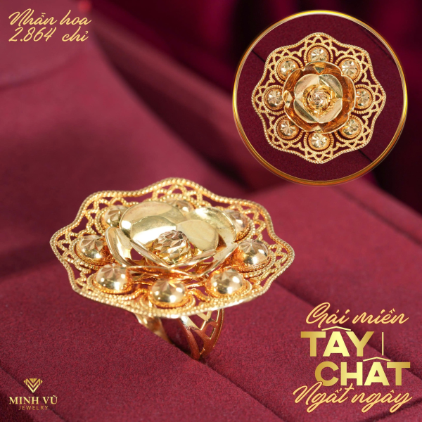 Nhẫn nữ hoa bướm